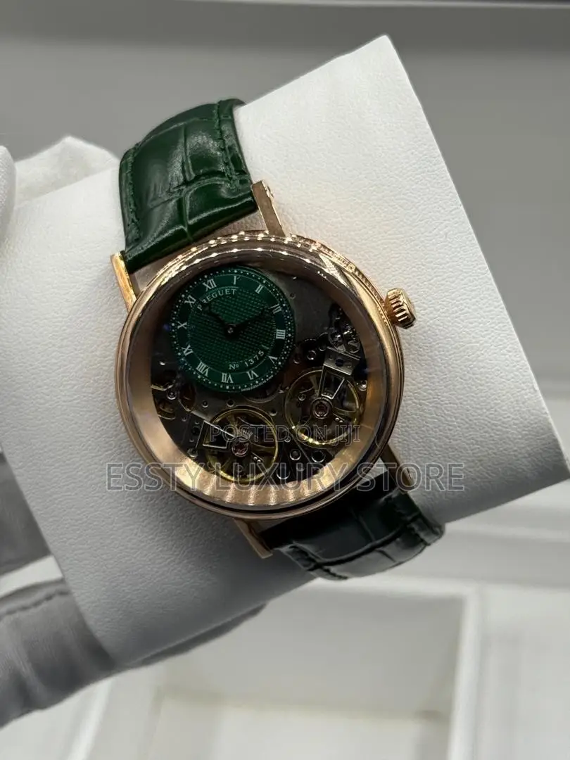High Quality Automatic Breguet Genuine Leather Wristwatch