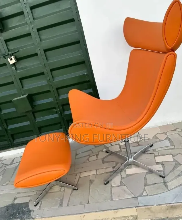 Single Leather Luxury Nordic Chair Living Room Home