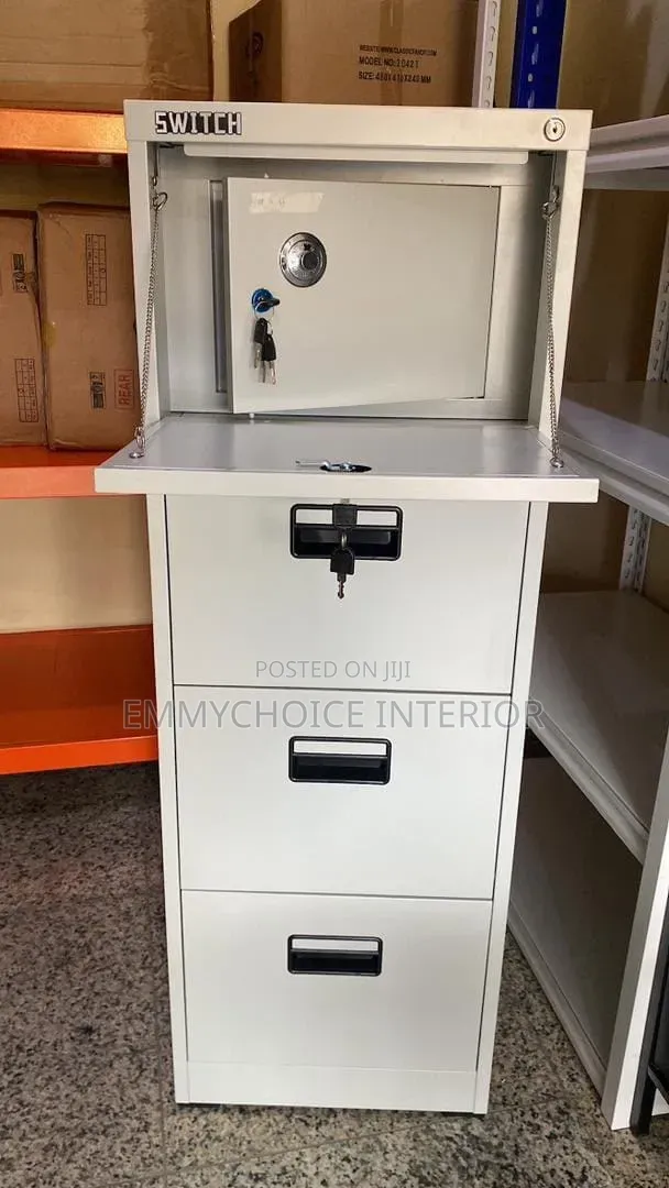 Luxury Modern 4 Drawer File Cabinet With Inbuilt Save