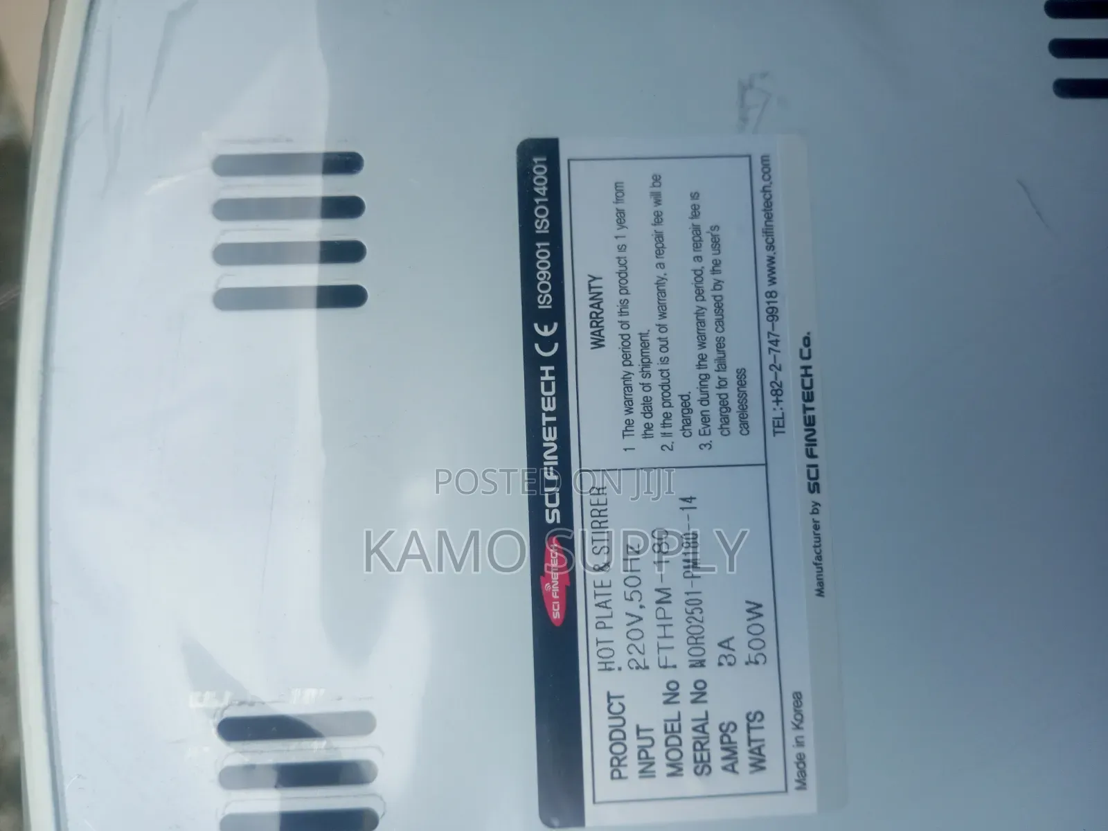 Hotplate With Stirrer. Model:FTHPM-180. SCI-FINETECH Korea