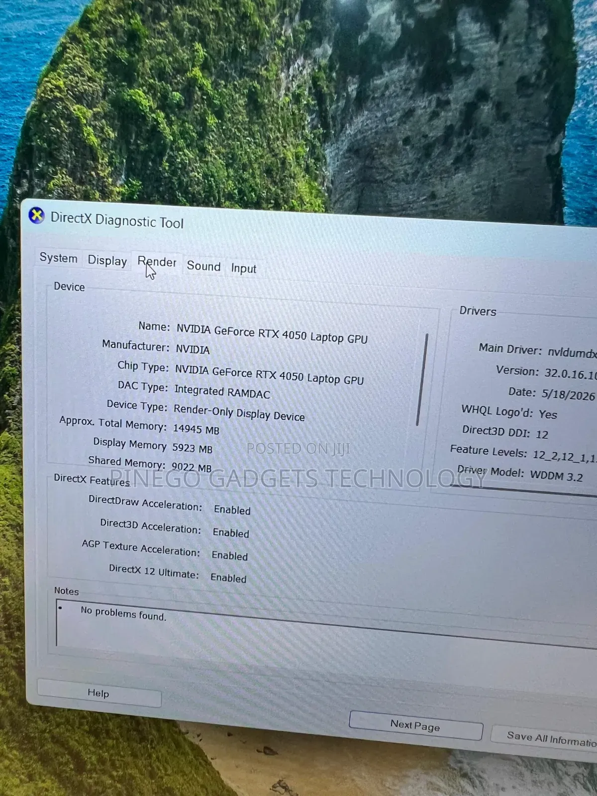 Laptop Dell XPS 16 9640 16GB Intel Core Ultra 7 SSD 512GB