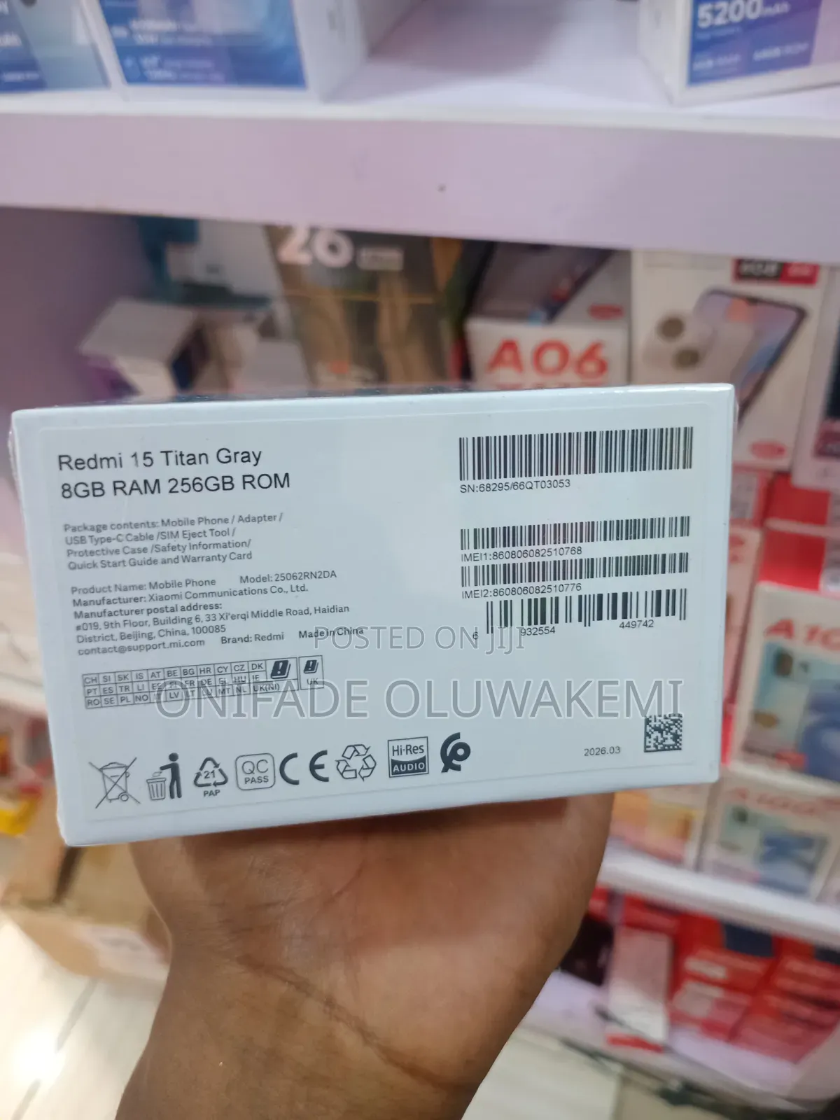 New Mobile Phone 256 GB Gray