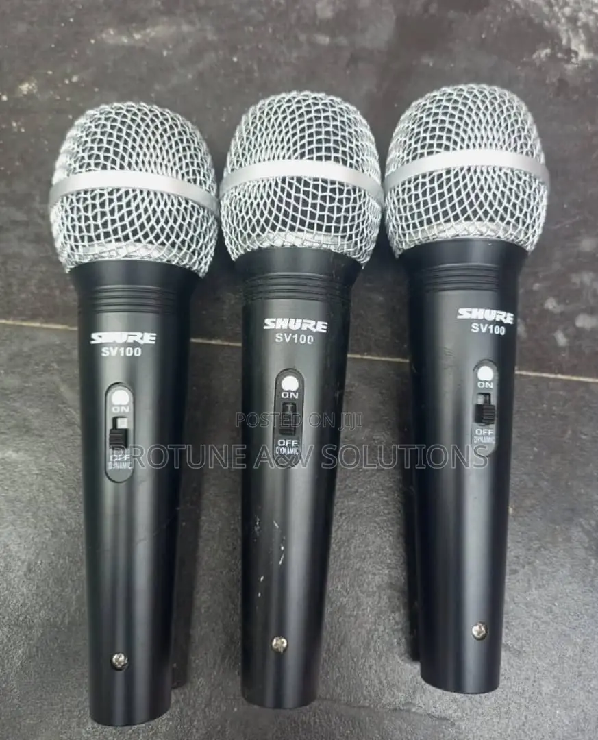 Shure SV100 Wired Microphone X3pcs | Dynamic Vocal Mic