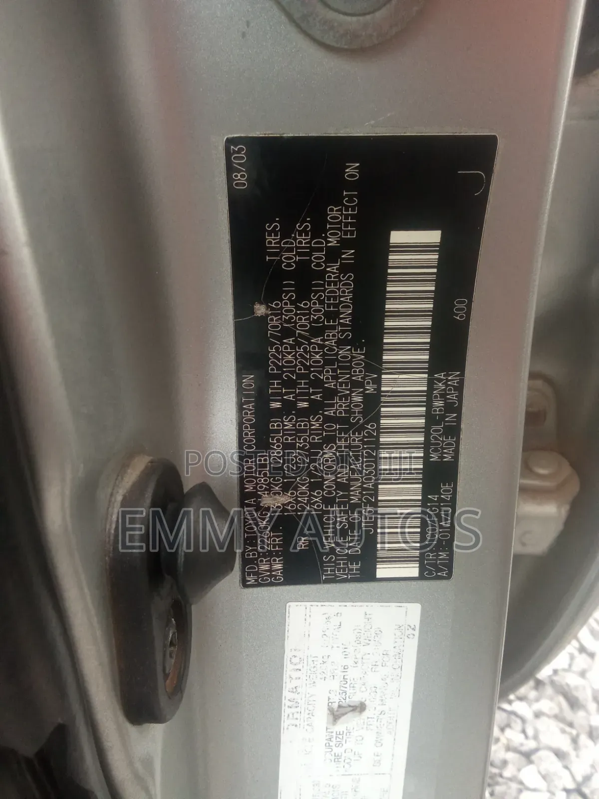 Toyota Highlander 2004 Silver