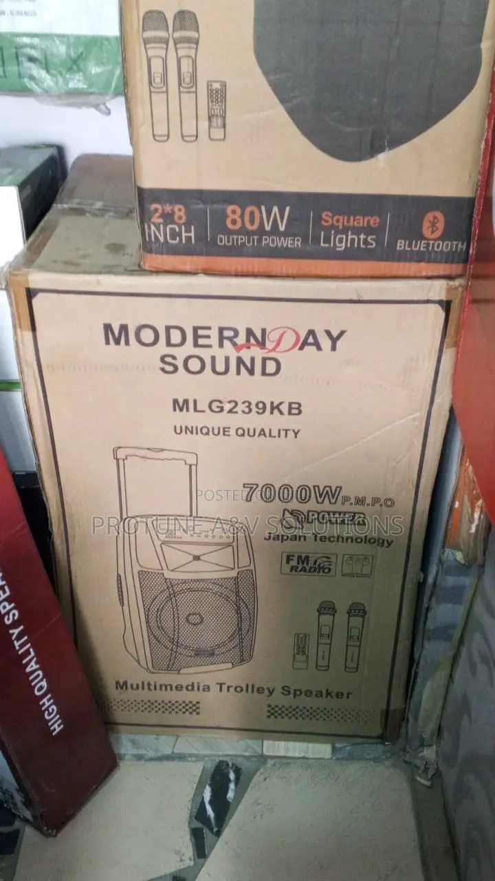 ModernDay MLG239KB 7000W Trolley Speaker | Bluetooth + 2 Mics