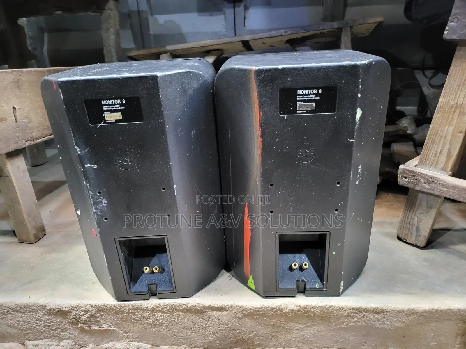 RCF Monitor 8 Passive Stage Monitors | Pair | 8"