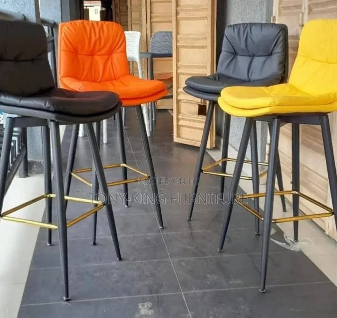 Imported Modern Barstool With Metal Leg