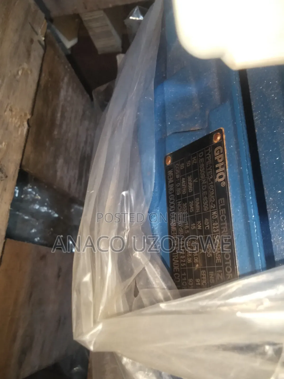 15 kW APHQ Electric Motor Original Copper Coil