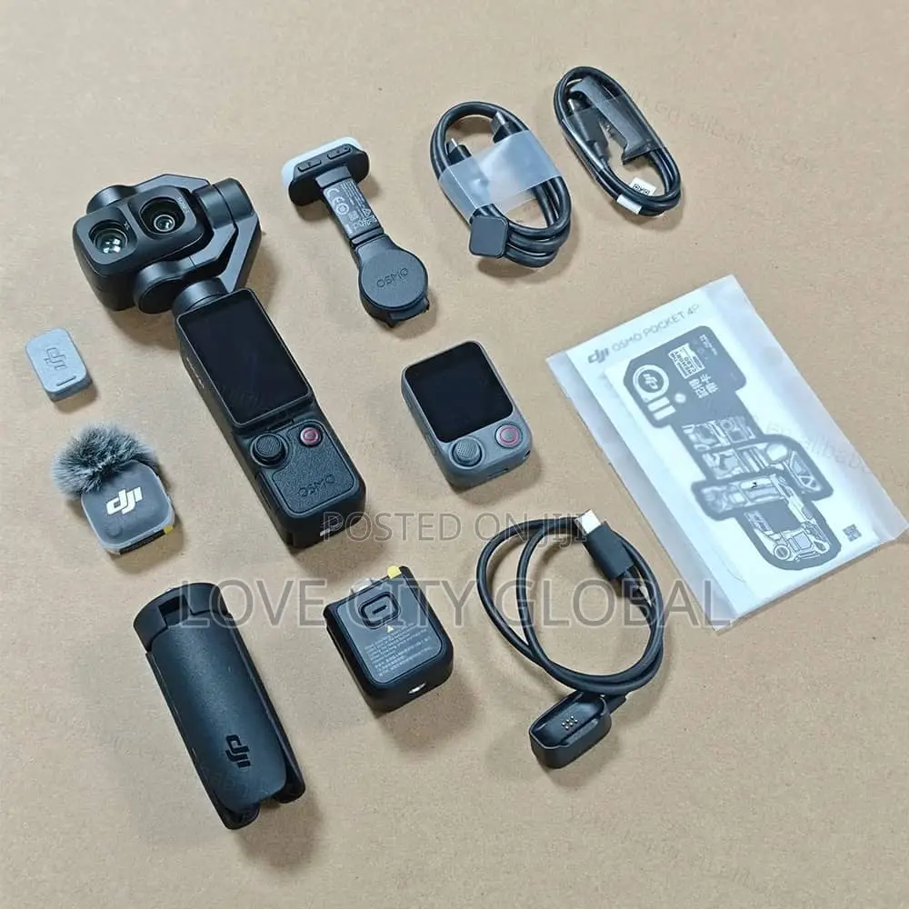 DJI Osmo Pocket 4P Vlog Combo Dual Camera Camera 3-Axis Mini Tripod