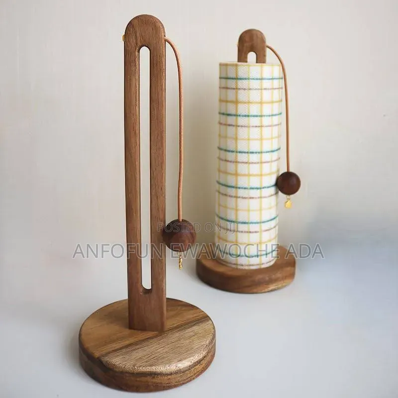 Wooden Kitchen Roll Holder