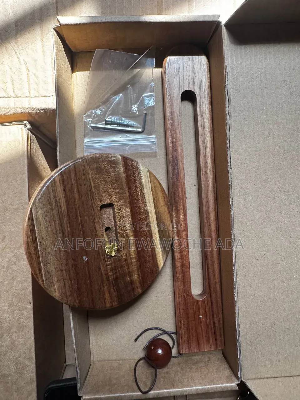 Wooden Kitchen Roll Holder