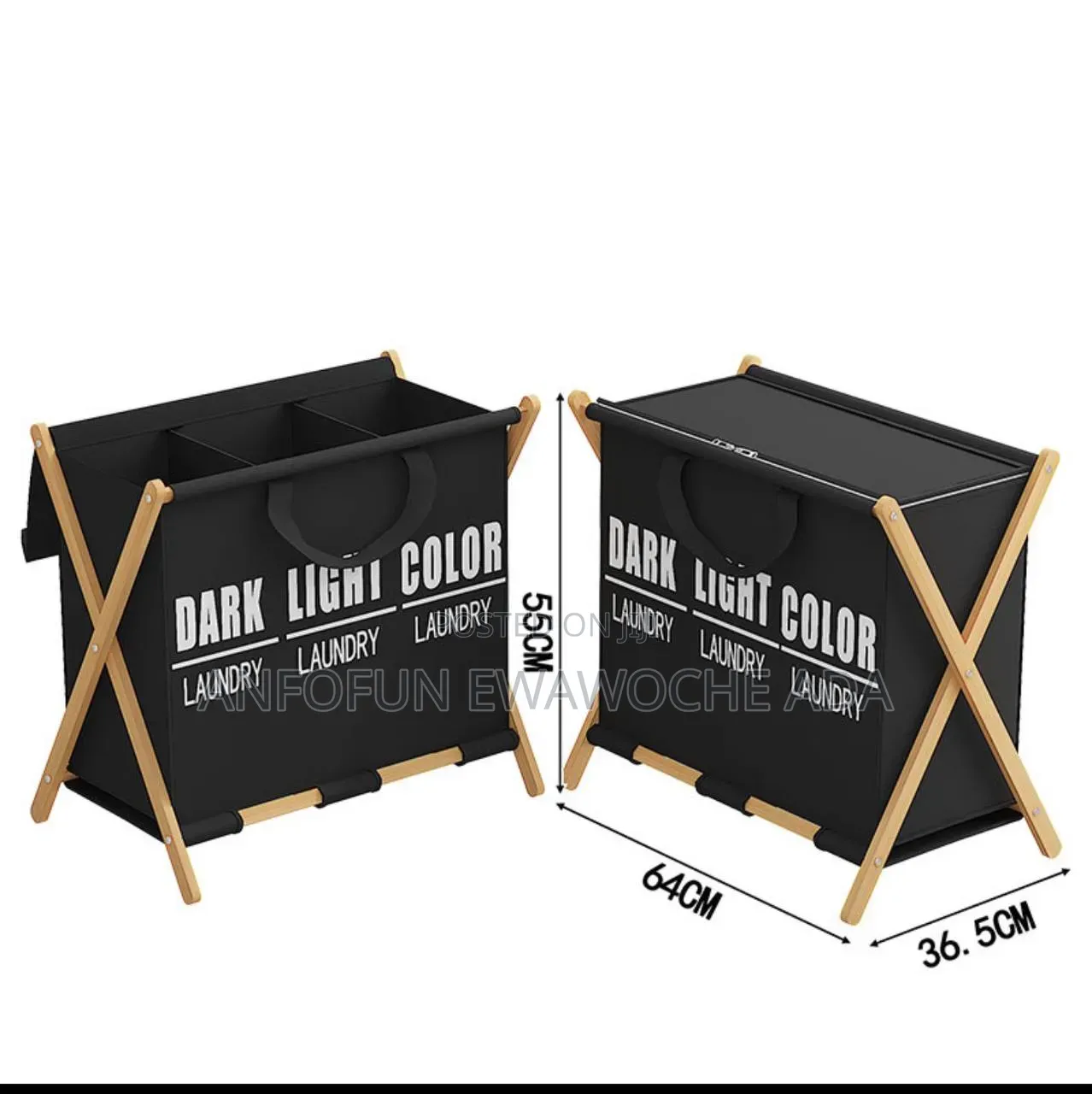 Wooden Laundry Bag