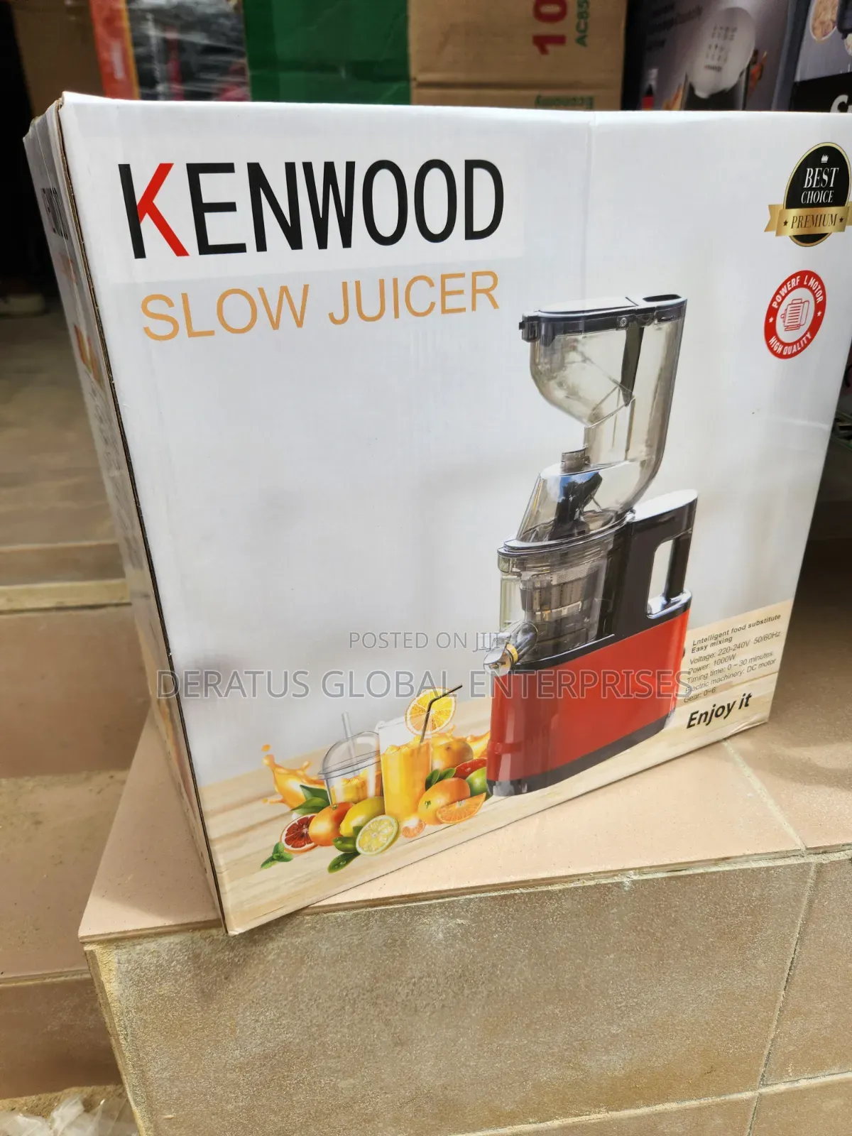 1000W Kenwood Slow Juicer Fruit Extractor