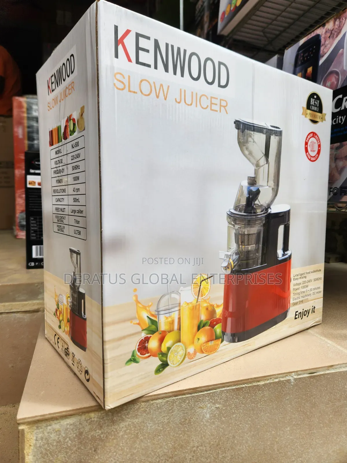 1000W Kenwood Slow Juicer Fruit Extractor