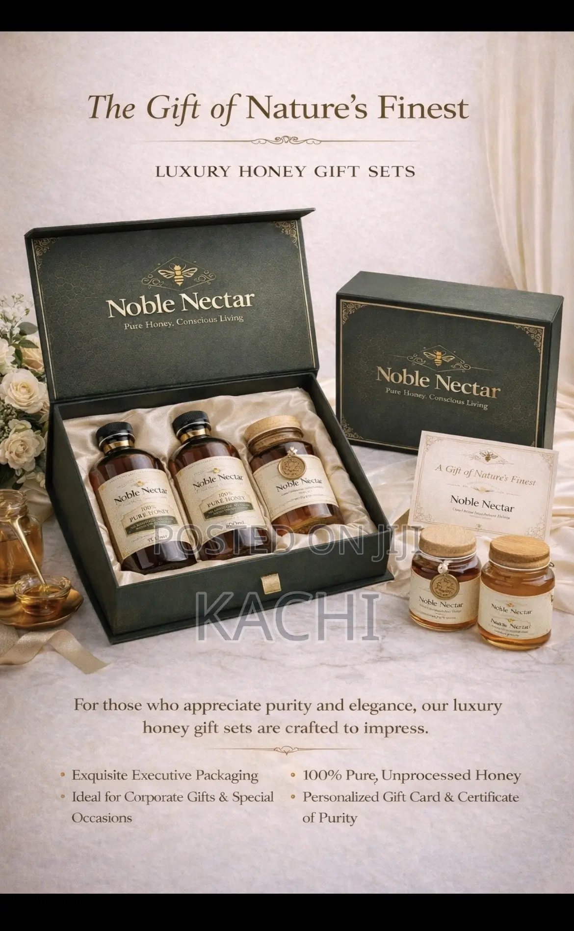 100% Original Pure Honey by Noble Nectar | 250mL