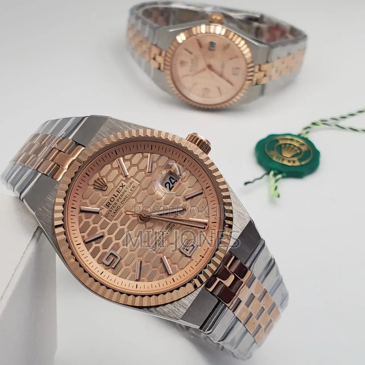 *Men Women Rolex Inspired Automatic Watch – Chain Bracelet Style Set
