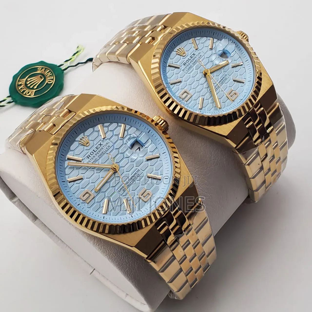 *Men Women Rolex Inspired Automatic Watch – Chain Bracelet Style Set