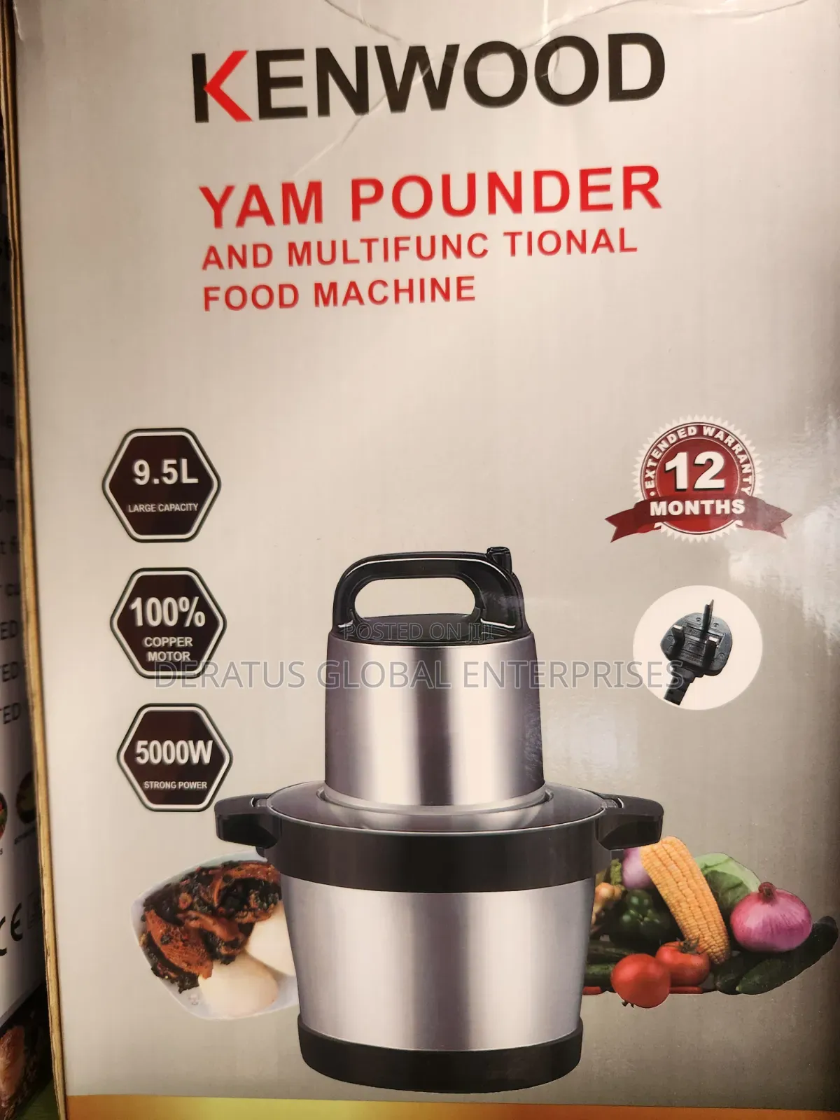 9.5L Kenwood Yam Pounding Machine _ Brand New