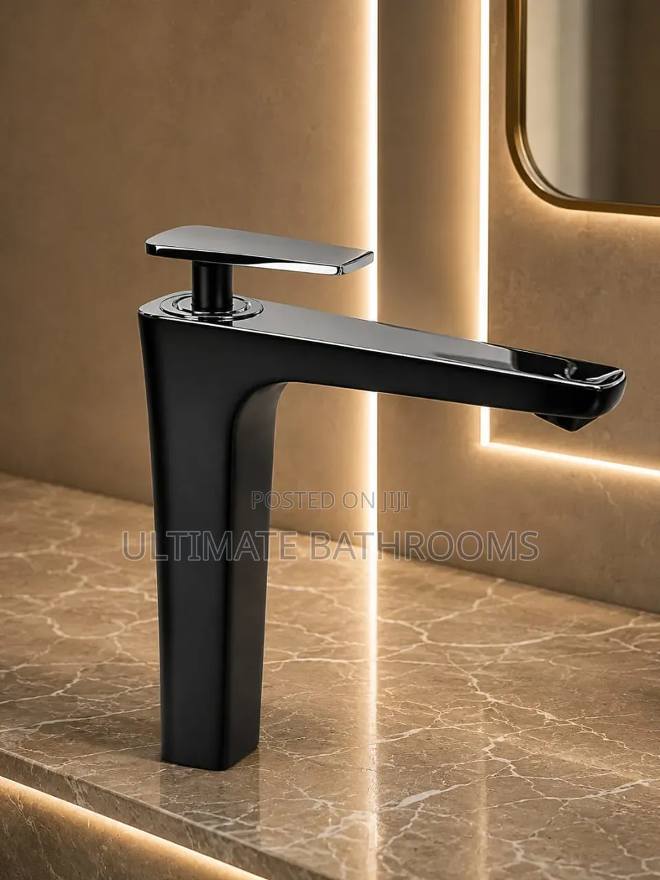 High Quality Long Black Basin Mixer Faucet