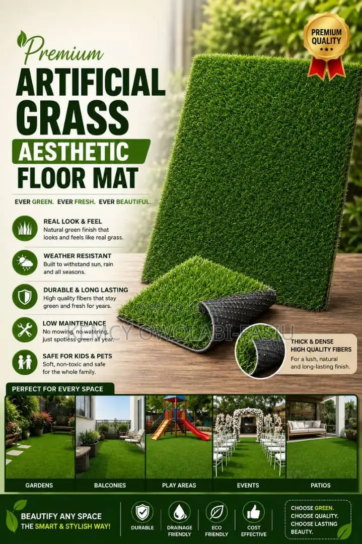 Square Modern Artificial Grass Carpet Grass Rug Outdoor Indoor