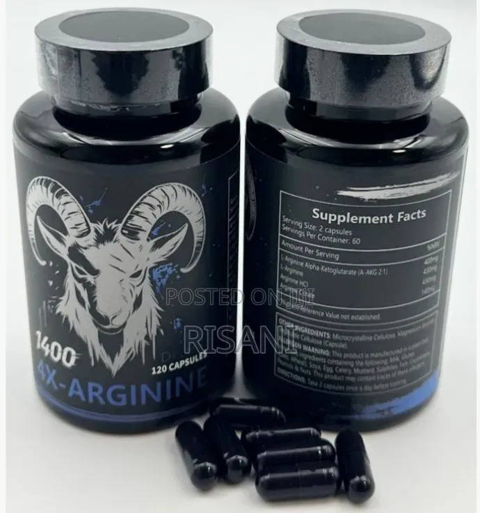 L Arginine Capsules 1400mg by 120 Capsules