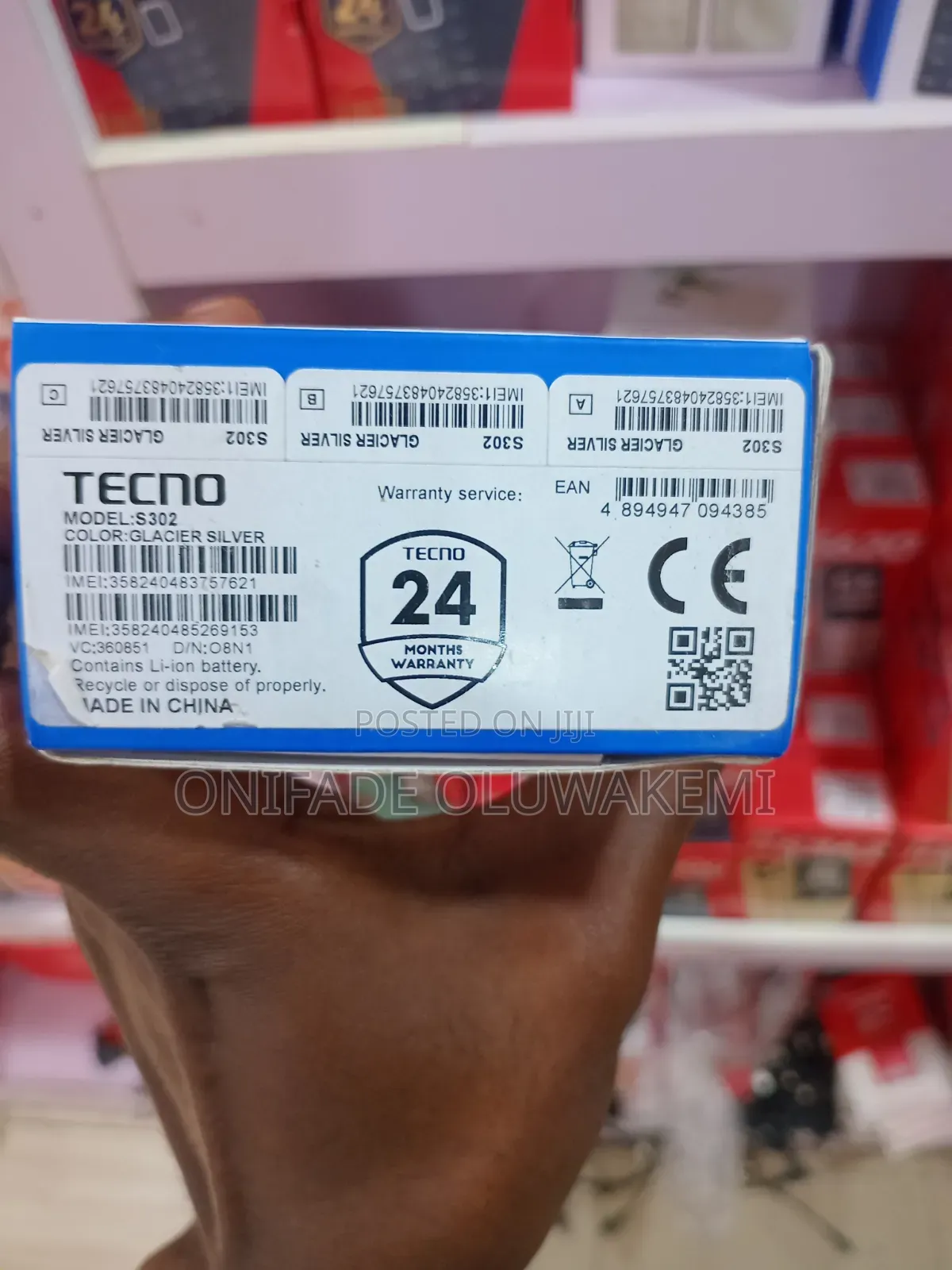 New Tecno S302 Black