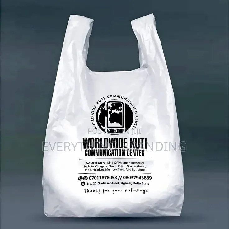 Supermarket Retail Singlet Nylon Bag Printing, Medium Size