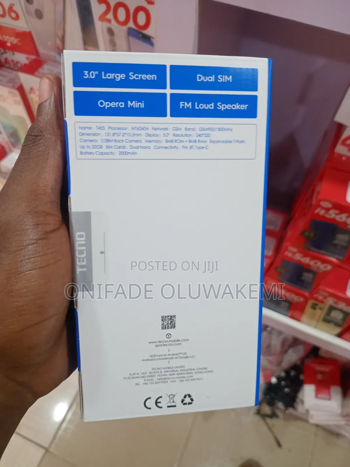 New Tecno T455 Black