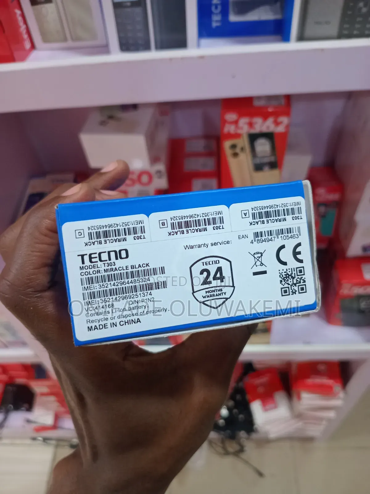 New Tecno T303 Black