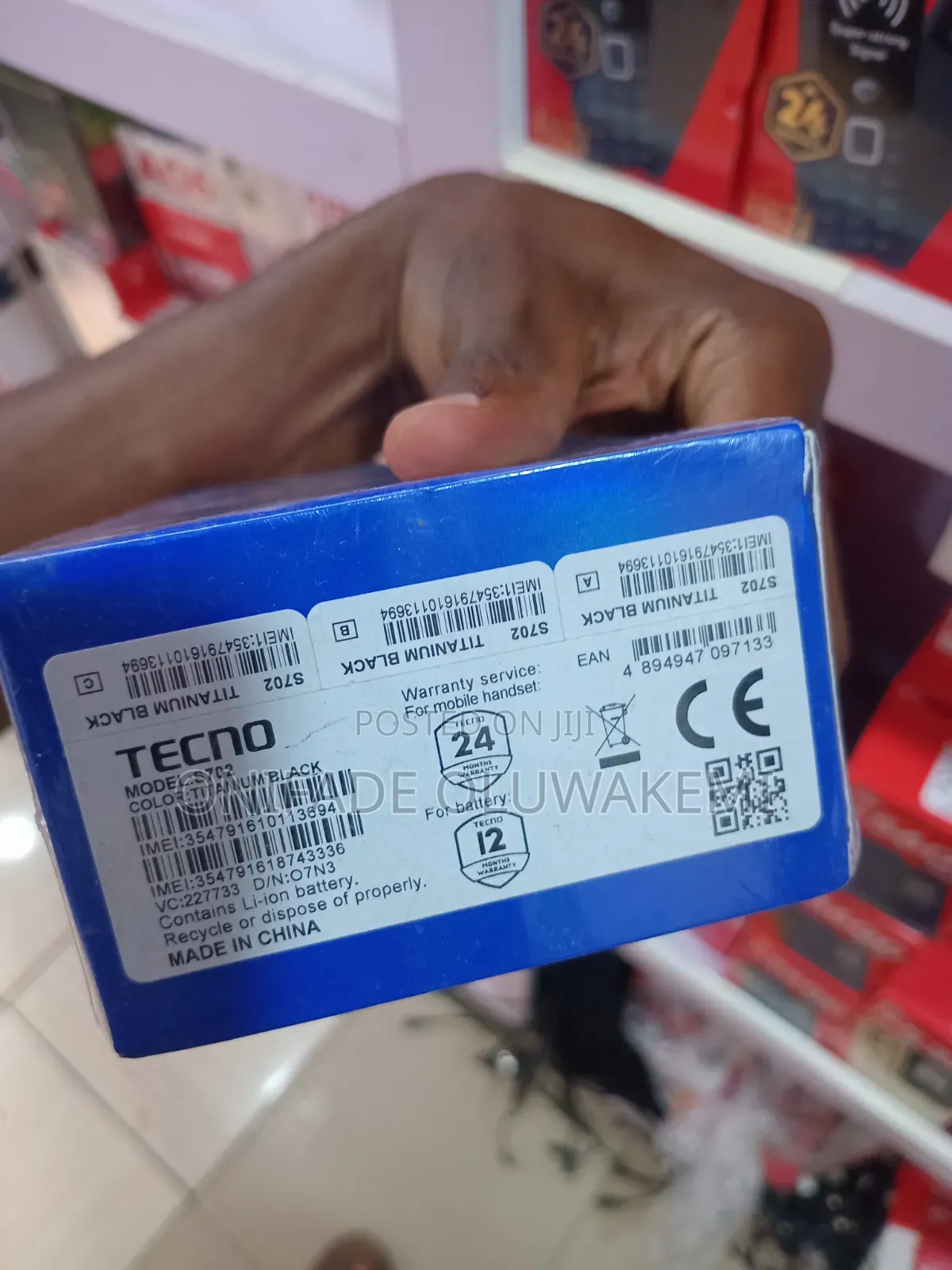 New Tecno S702 8 GB Black