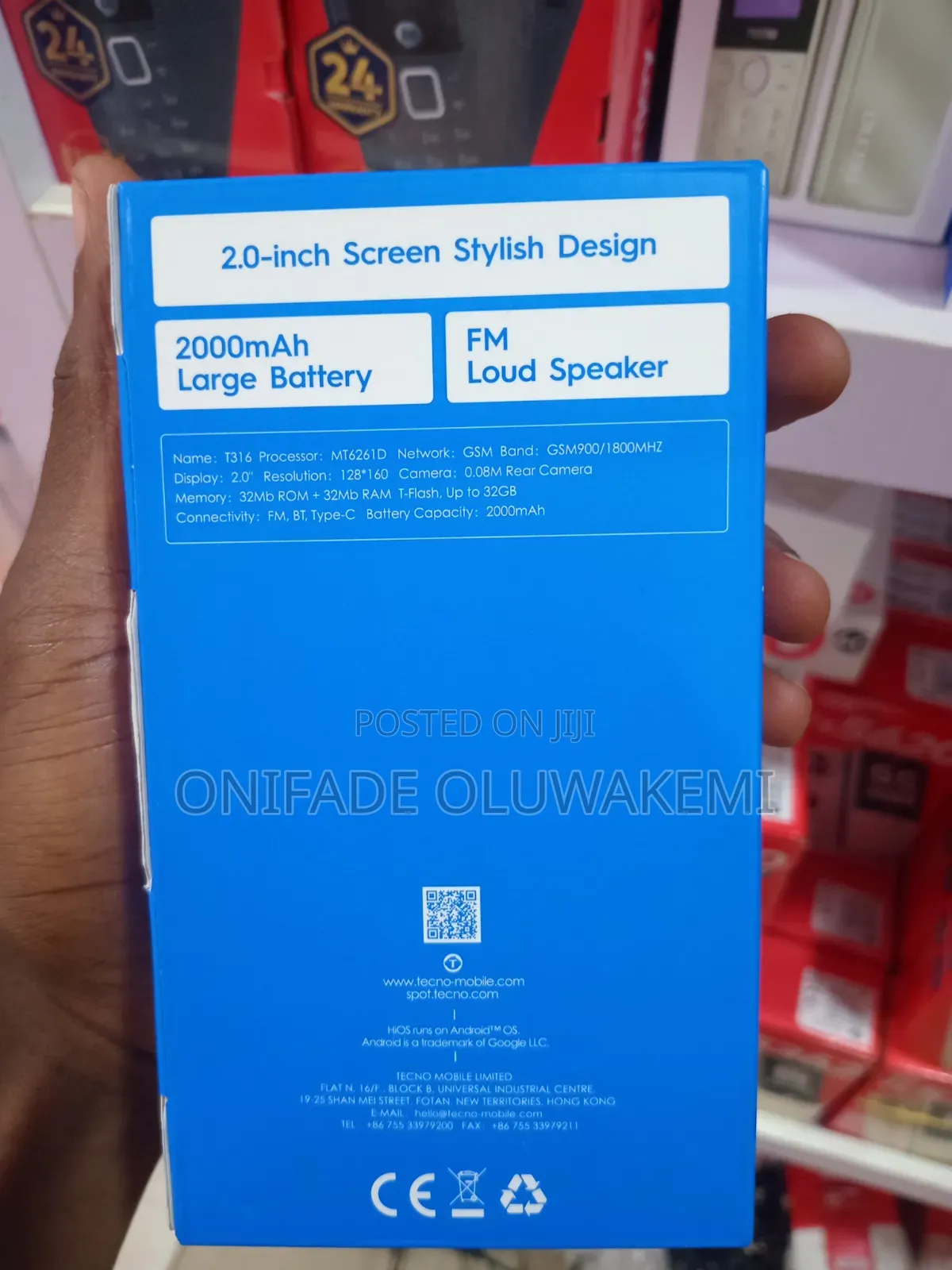 New Tecno T316 Blue
