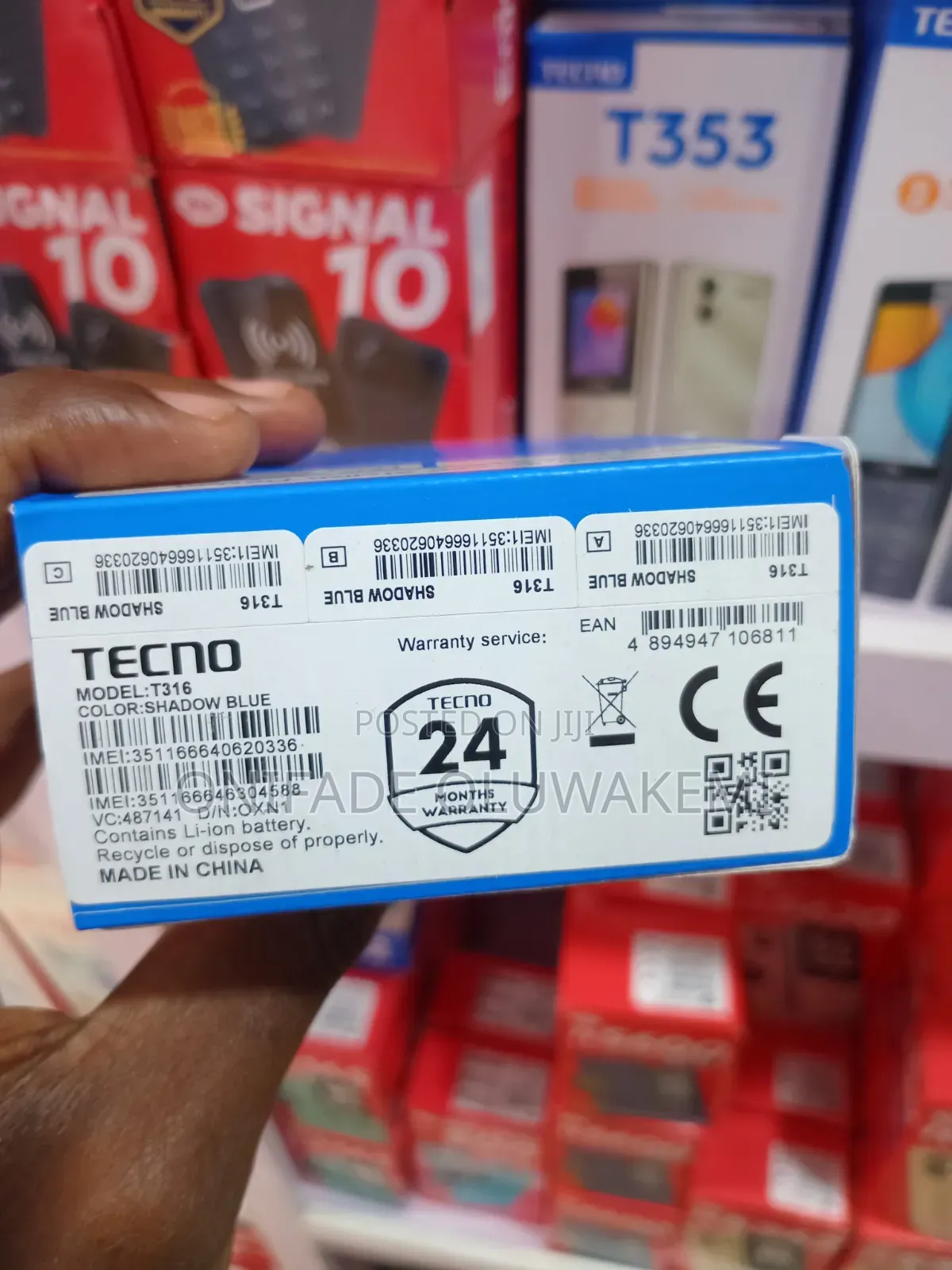 New Tecno T316 Blue