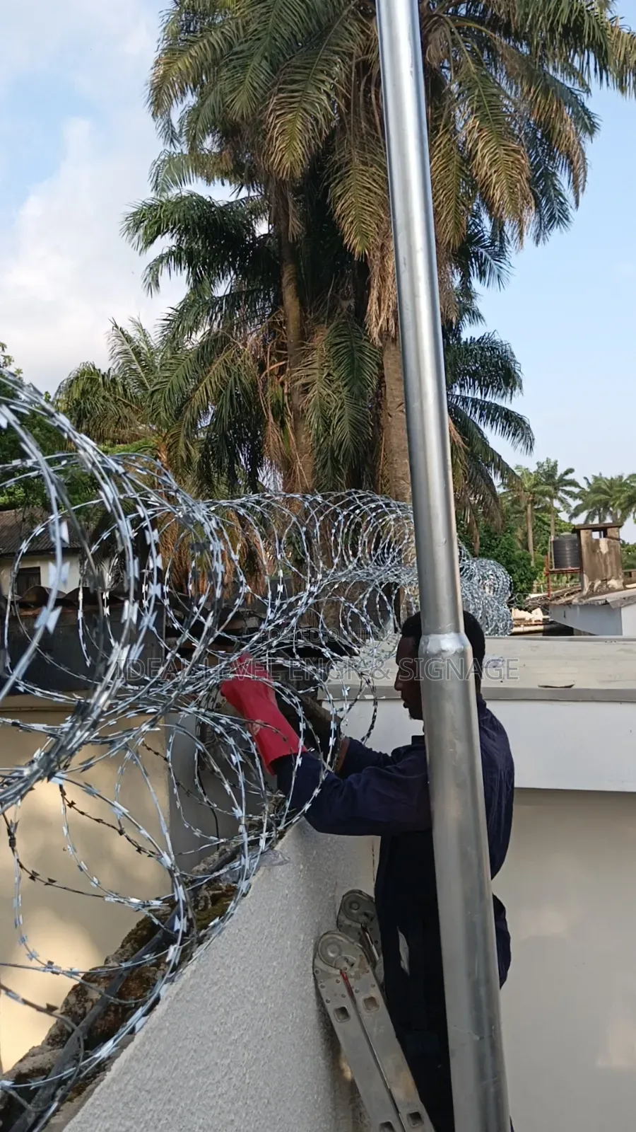 Barbed Wire Installation