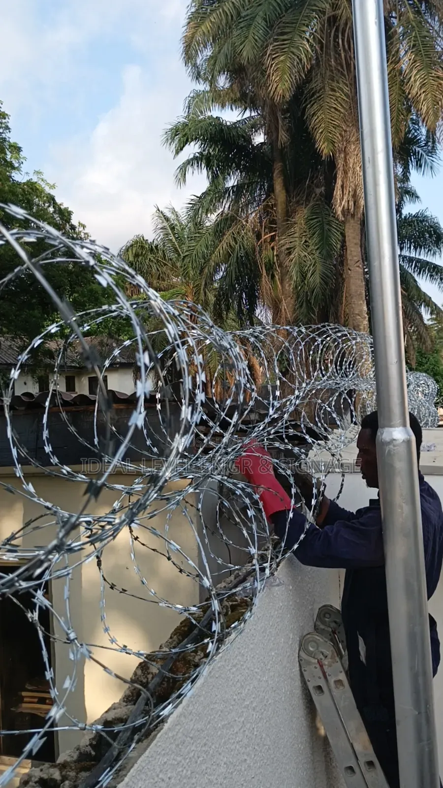 Barbed Wire Installation