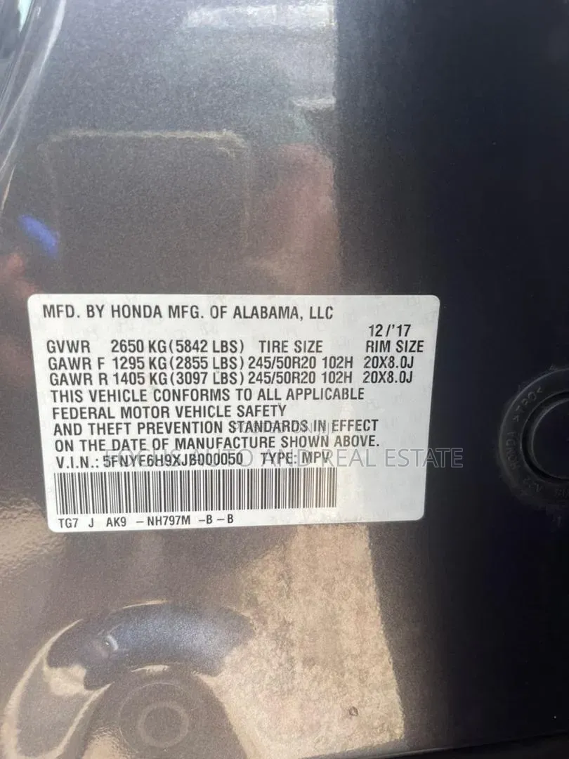 Honda Pilot 2018 Gray