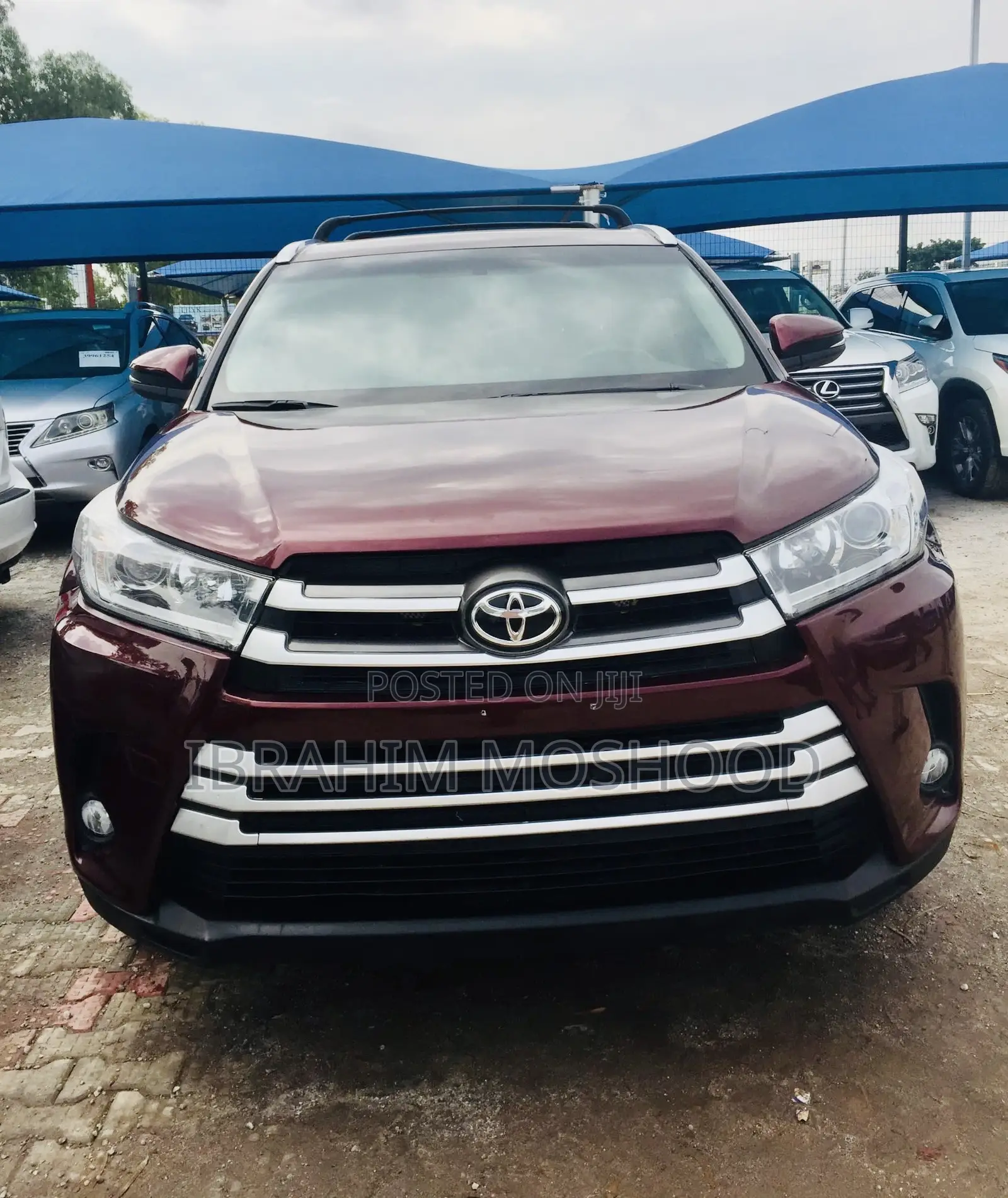 Toyota Highlander Limited 4x2 V6 (3.5L 6cyl 8A) 2018 Maroon