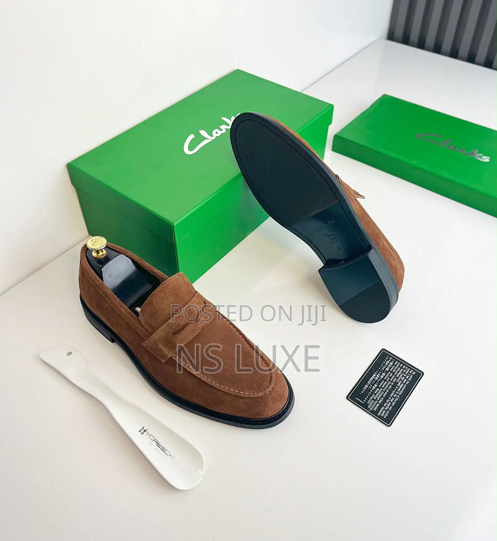 Clark’s Suede Penny Loafers