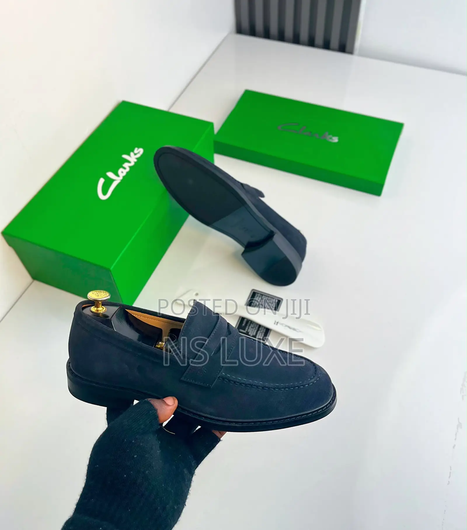 Clark’s Suede Penny Loafers