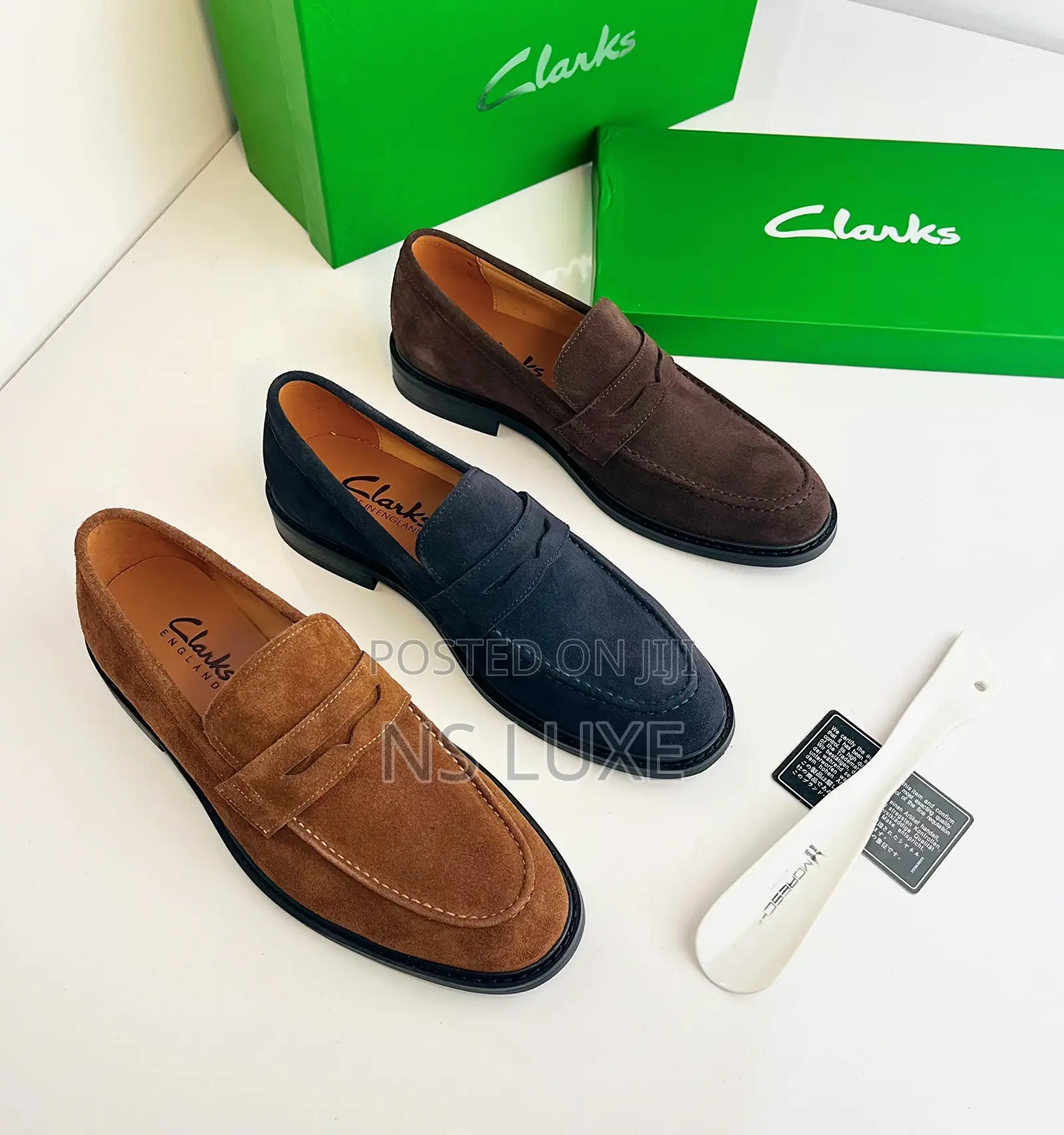 Clark’s Suede Penny Loafers