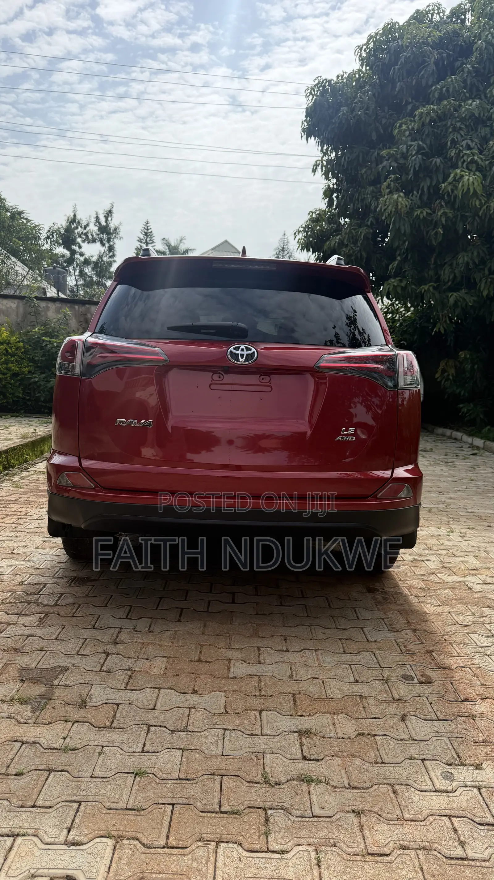 Toyota RAV4 LE AWD (2.5L 4cyl 6A) 2016 Red