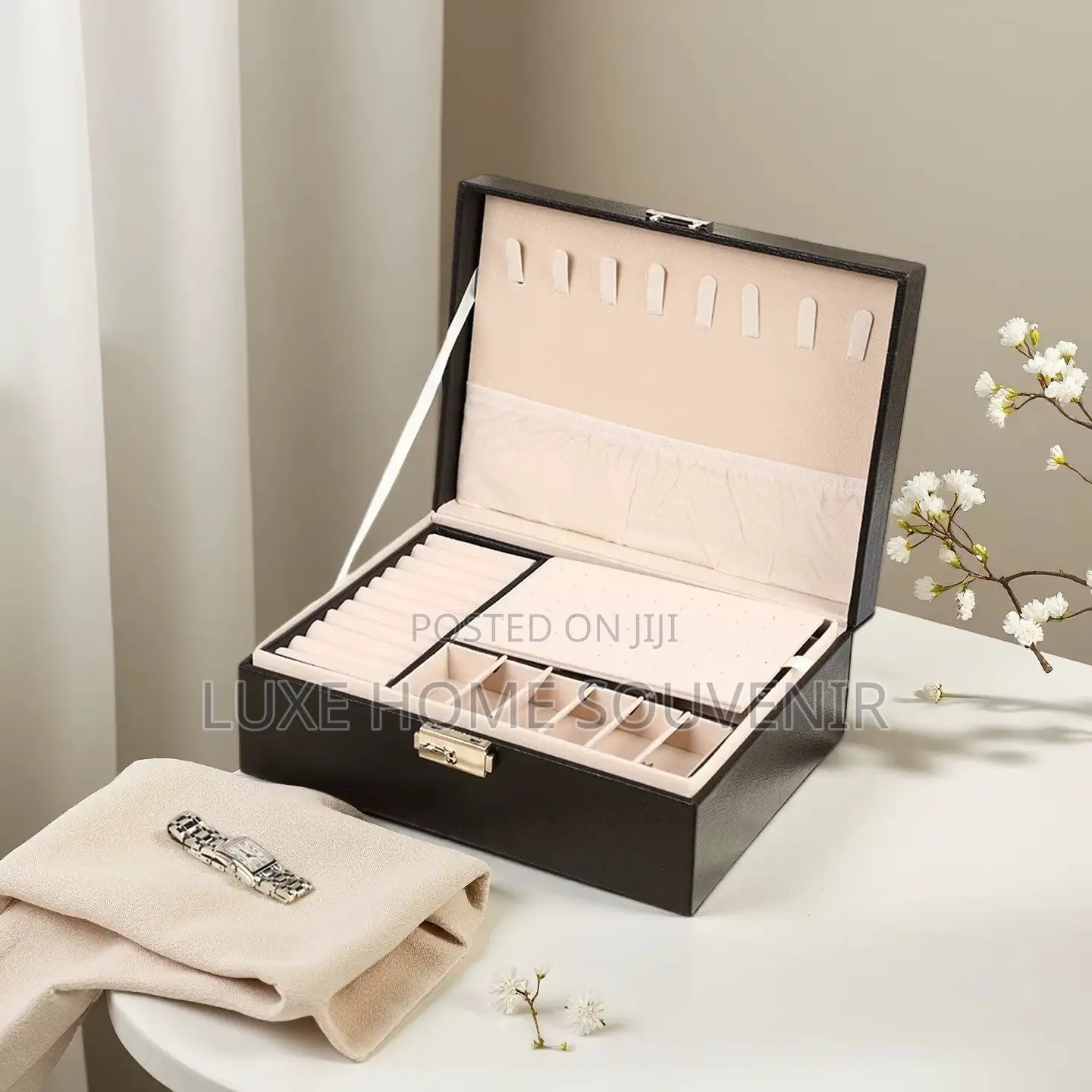 Leather Jewelry Storage Box
