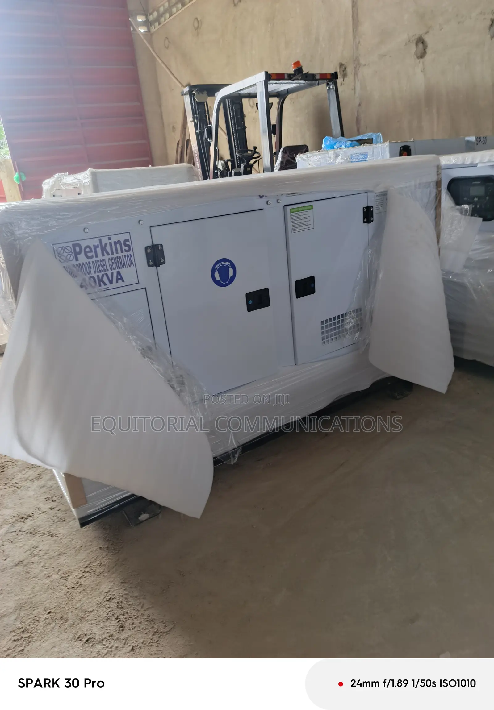 Perkins 40KVA Power Backup Unit Soundproof Generator