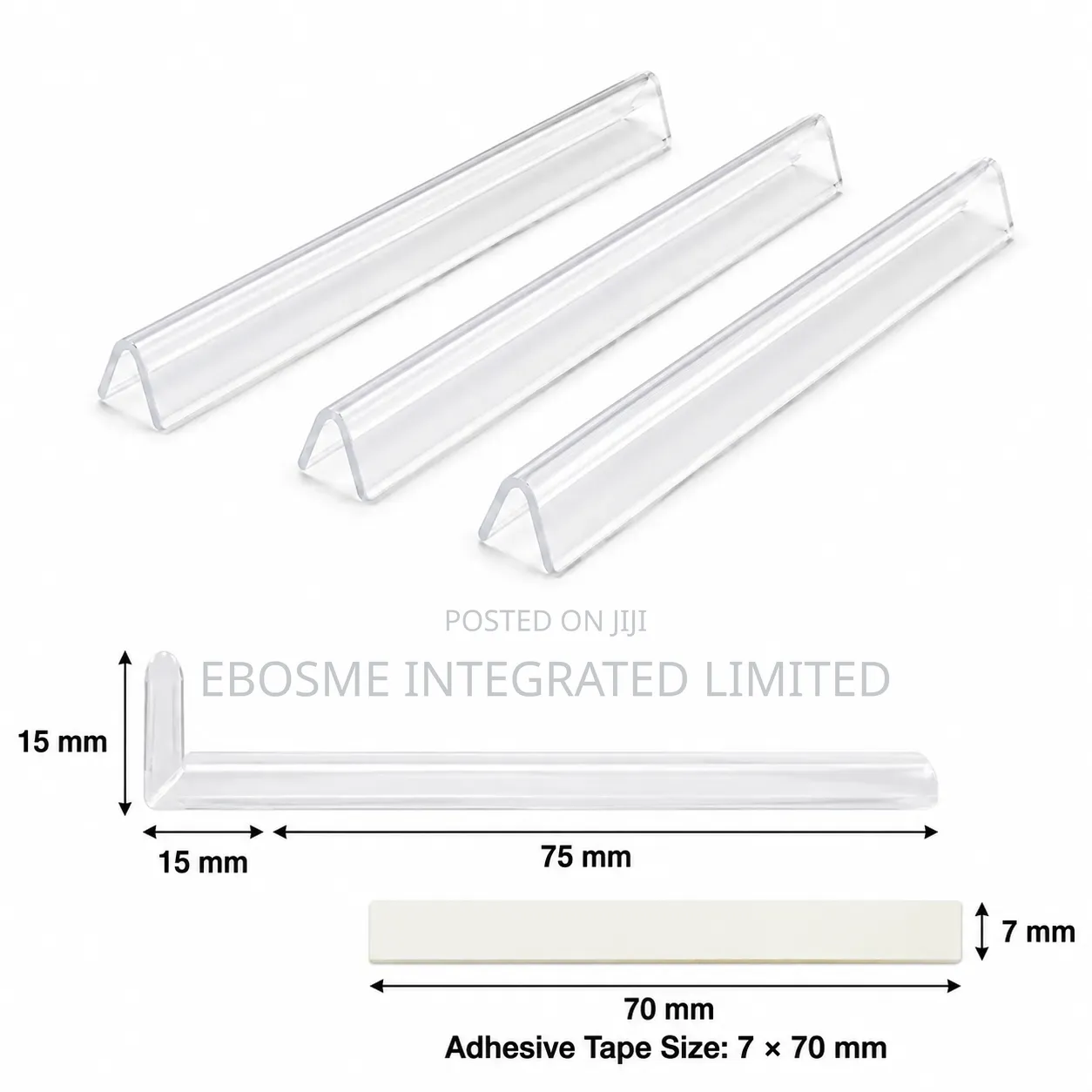 3pcs Transparent Slim Child Safety Corner Guards