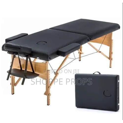 Portable Foldable 2-Section Physiotherapy, Massage, Lash, Tattoo Bed