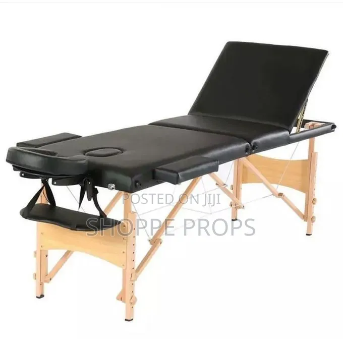 Portable Foldable 2-Section Physiotherapy, Massage, Lash, Tattoo Bed