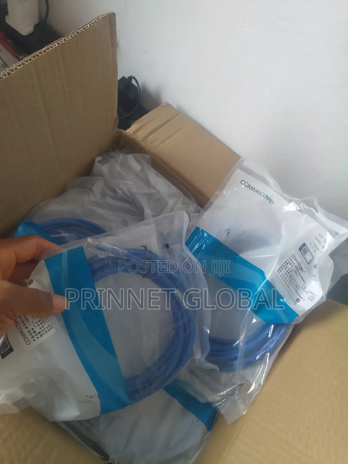 5m Cat6A Blue Commscope Patch Cord UTP