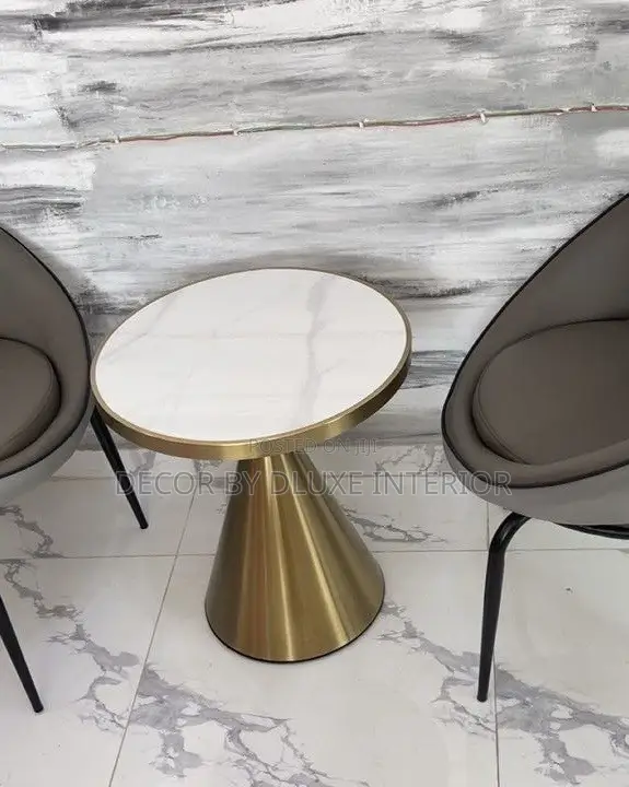 Nodric Luxury Round Slate Side Table