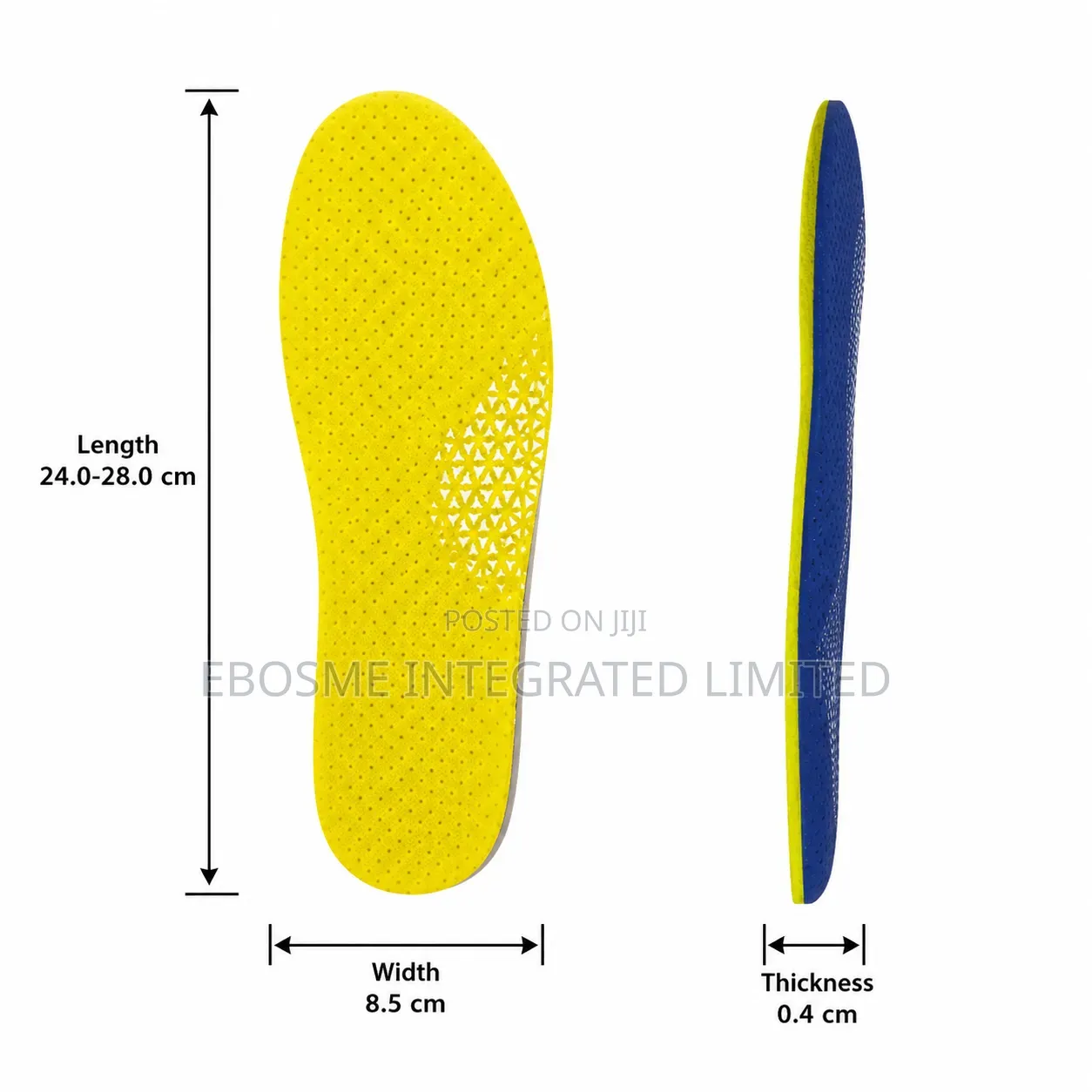 AIR-THROUGH Men’s Breathable Shock Absorbing Shoe Insoles