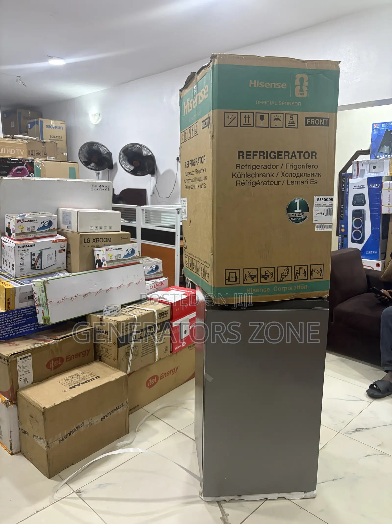Hisense 90L Refrigerator With Separate Freezer
