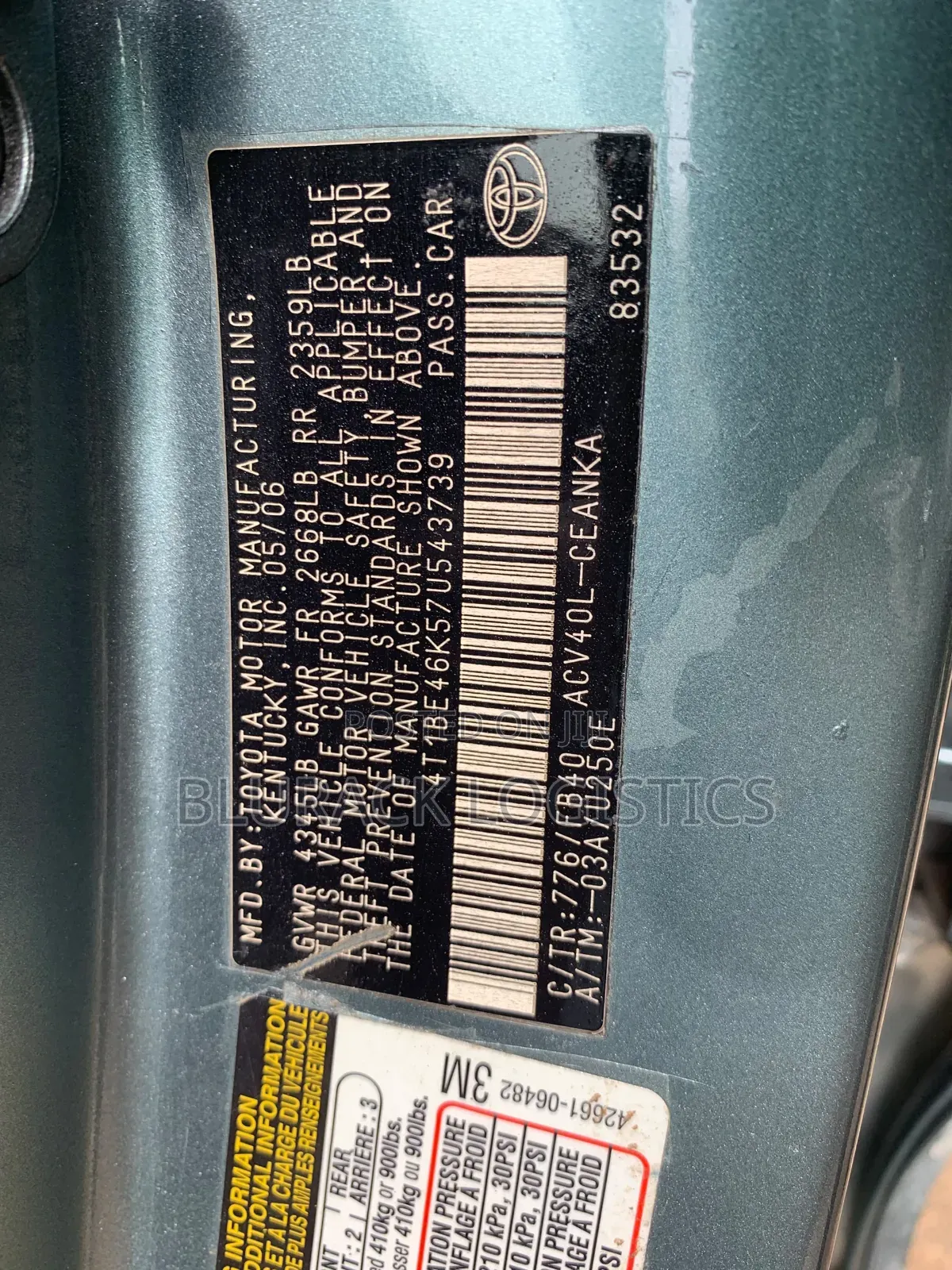 Toyota Camry LE 4dr Sedan (2.4L 4cyl 5A) 2008 Green
